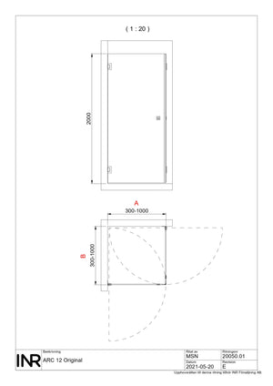 Duschhörna INR Arc 12 Original
