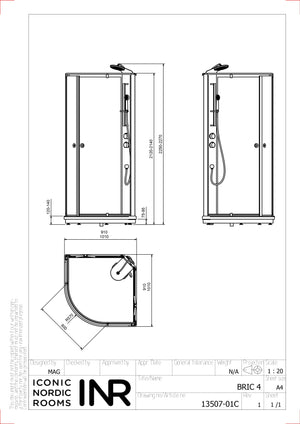 Duschkabin INR Bric 4