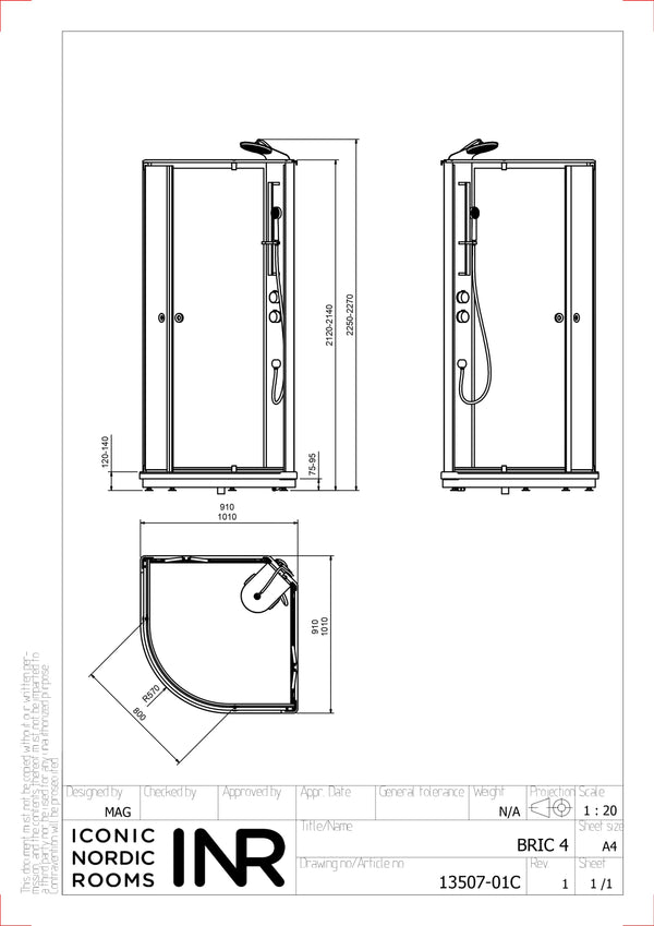 Duschkabin INR Bric 4