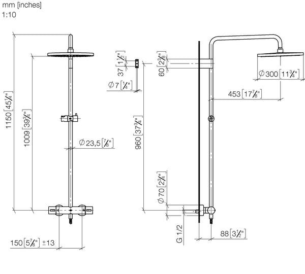 Takduschset Dornbracht META Med Handdusch