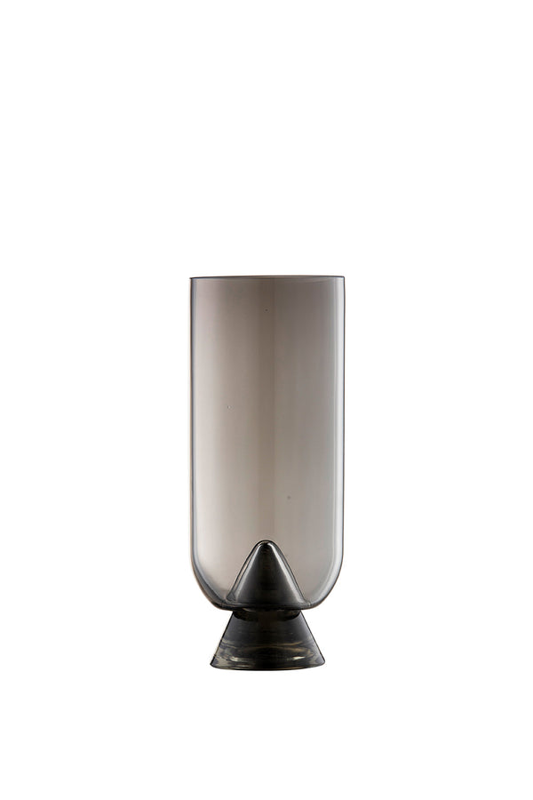 GLACIES vase Black / Ø7,6xH18 CM