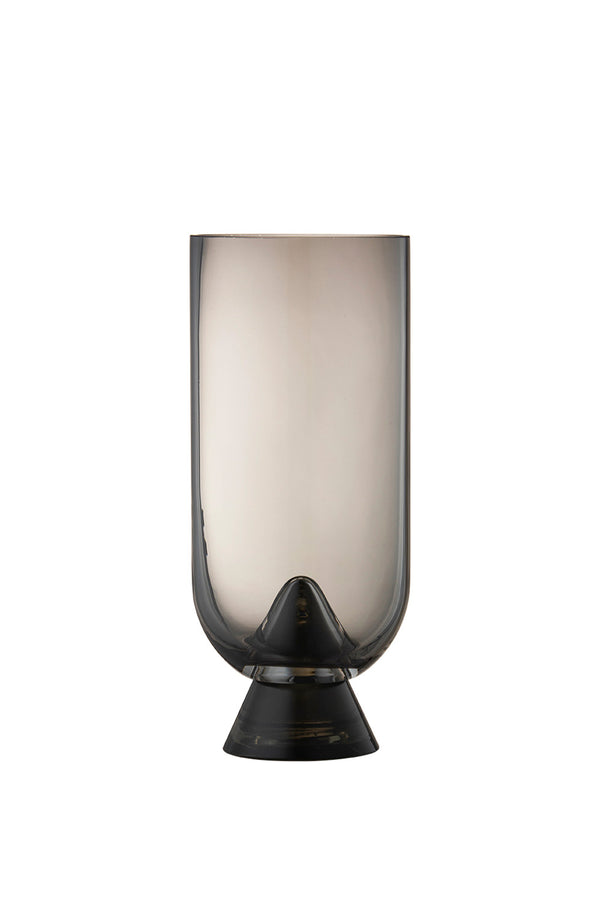 GLACIES vase Black / Ø10,6xH23,5 CM