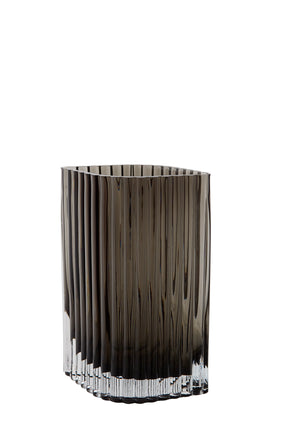 FOLIUM vase Black / L18xW11,7xH25 CM