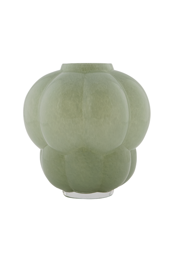 UVA glass vase Pastel green / Ø26xH28 CM