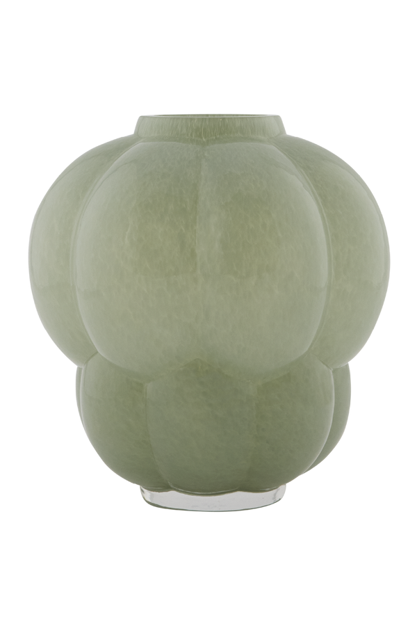 UVA glass vase Pastel green / Ø32xH35 CM