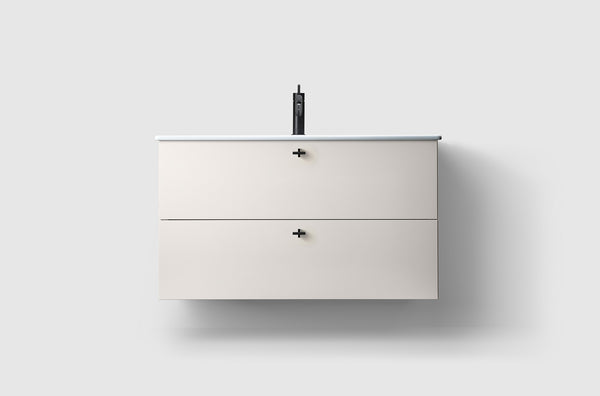 H3/100 White / Porcelain / A2.02 Matte Black