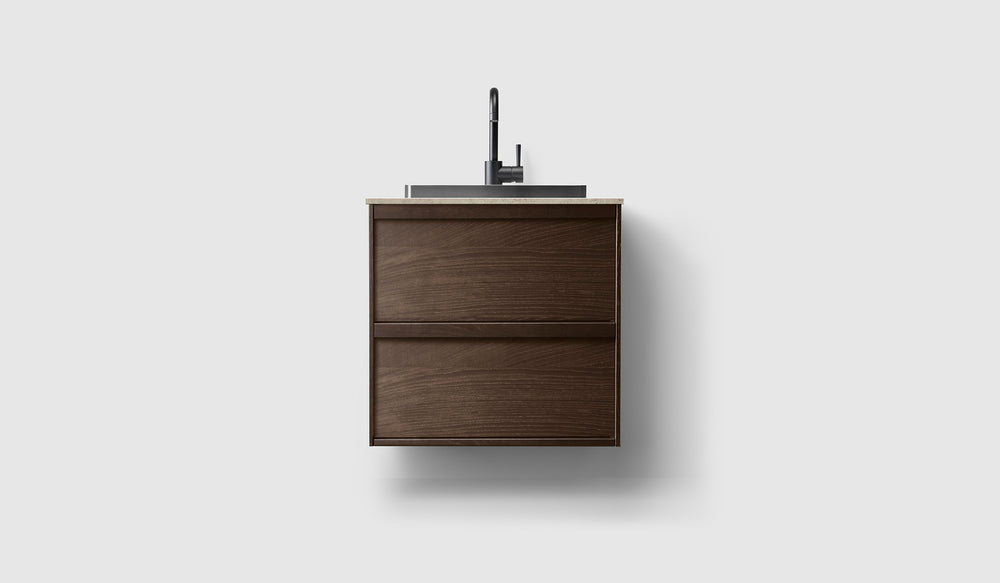 H2/60 -  Smoked Oak Wood Svart Krom / Norrvange Light Grey