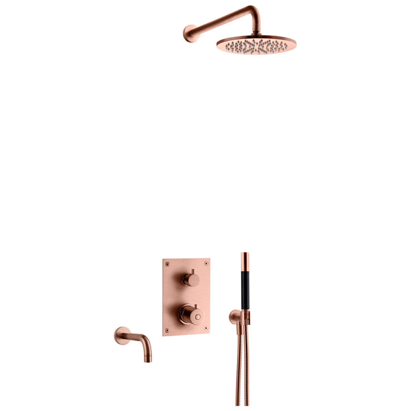 Takduschset Tapwell BOX7368 ED2 Inbyggd Med Badkarspip