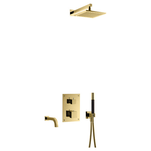 Takduschset Tapwell BOX8368 ED2 Square Inbyggd