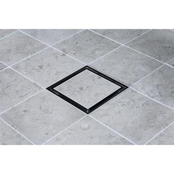 Golvbrunnssil Tebo Tile In Frame 147 Svart