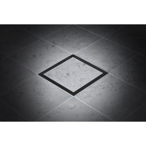 Golvbrunnssil Tebo Tile In Slim 200 svart