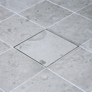 Golvbrunnssil Tebo Tile In Slim 200 Borstad