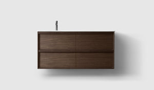 Kommod Haven H2 120 - Smoked Oak Wood - Porslinshandfat - Ett Handfat