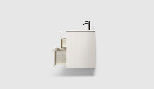 Kommod Haven H2 120 - White Wood - Porslinshandfat - Ett Handfat