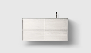 Kommod Haven H2 120 - White Wood - Porslinshandfat - Ett Handfat