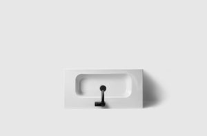 Kommod Haven H2 80 Slim - Dark Wood Med Porslinshandfat