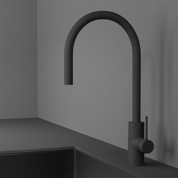 Köksblandare Scandtap Steel Accent D Med Utdragbart Munstycke