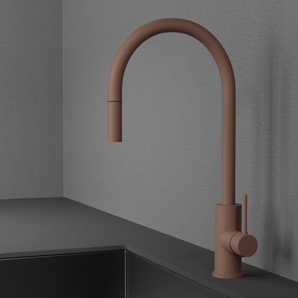 Köksblandare Scandtap Steel Accent D Med Utdragbart Munstycke