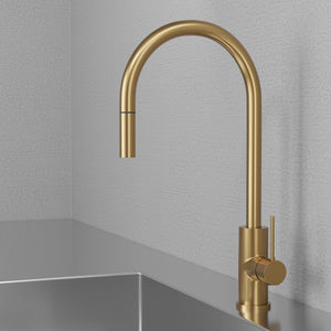 Köksblandare Scandtap Steel Accent D Med Utdragbart Munstycke