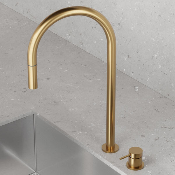 Köksblandare Scandtap Steel Harmonized K2P Utdragbar Pip