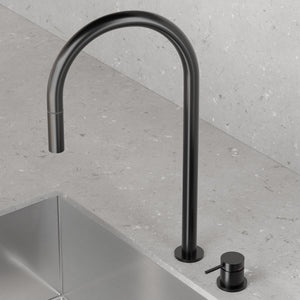 Köksblandare Scandtap Steel Harmonized K2P Utdragbar Pip