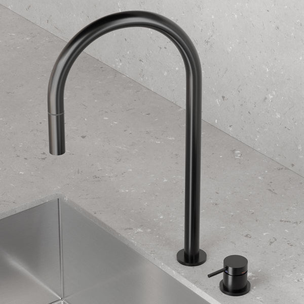 Köksblandare Scandtap Steel Harmonized K2P Utdragbar Pip