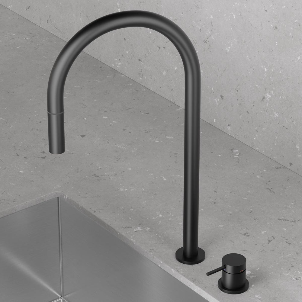 Köksblandare Scandtap Steel Harmonized K2P Utdragbar Pip