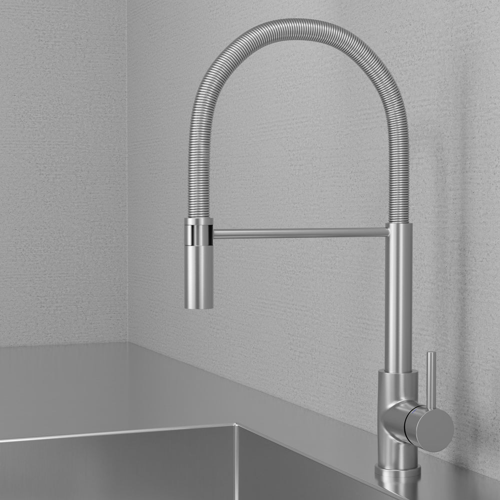 Köksblandare Scandtap Steel Pro Med Utdragbar Pip