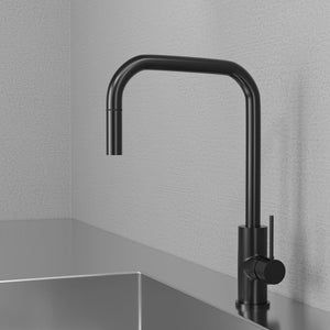 Köksblandare Scandtap Steel Accent Square Med Utdragbart Munstycke