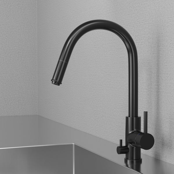 Köksblandare Scandtap Steel Access Med Utdragbart Muntstycke