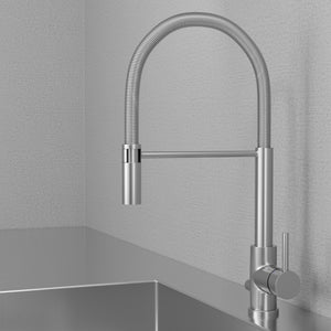 Köksblandare Scandtap Steel Pro Med Utdragbar Pip
