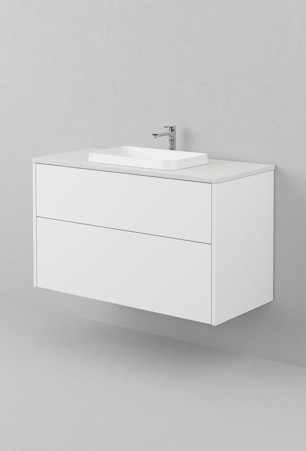 Kommod INR Grand Solid 100 Med Bänkskiva & Fristående Handfat