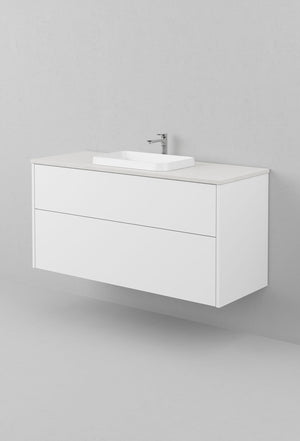 Kommod INR Grand Solid 120 Med Bänkskiva & Fristående Handfat