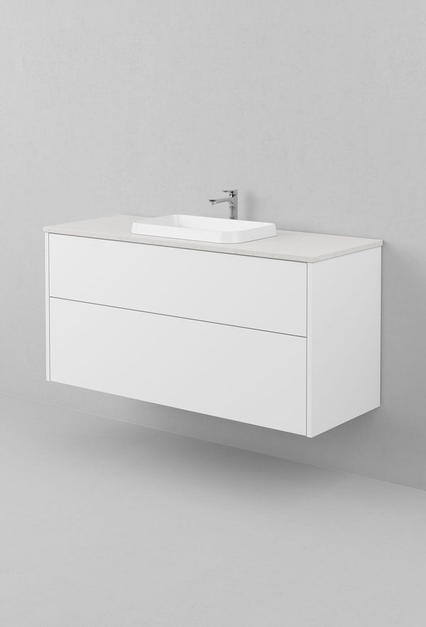 Kommod INR Grand Solid 120 Med Bänkskiva & Fristående Handfat