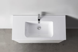 Kommod INR Grand Solid 80 Med Porslinstvättställ