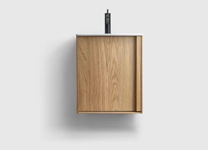 Kommod Haven H2 50 Slim - Oak Wood - Porslinshandfat