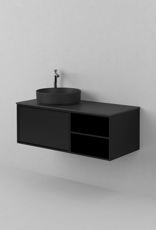 Kommod INR Air Wood 100 - Black Oak - Vänster