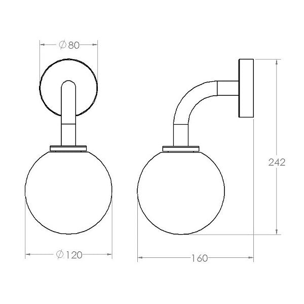 Lamp L2.03 Wall Mattsvart