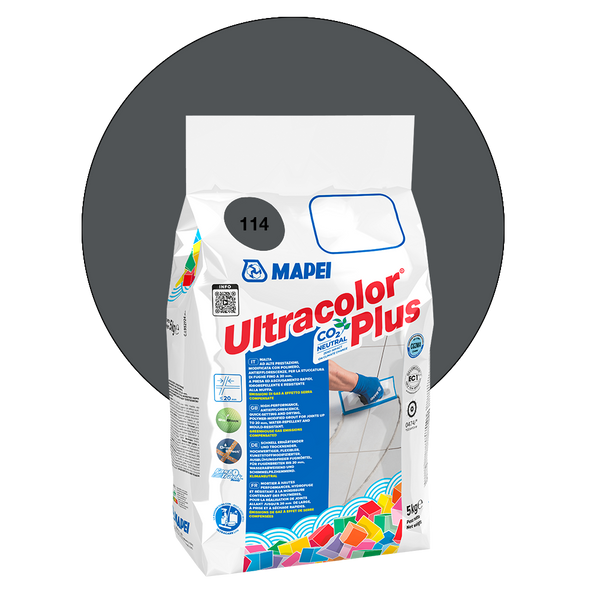 Fogmassa MAPEI Ultracolor Plus 114 Antracit 5kg