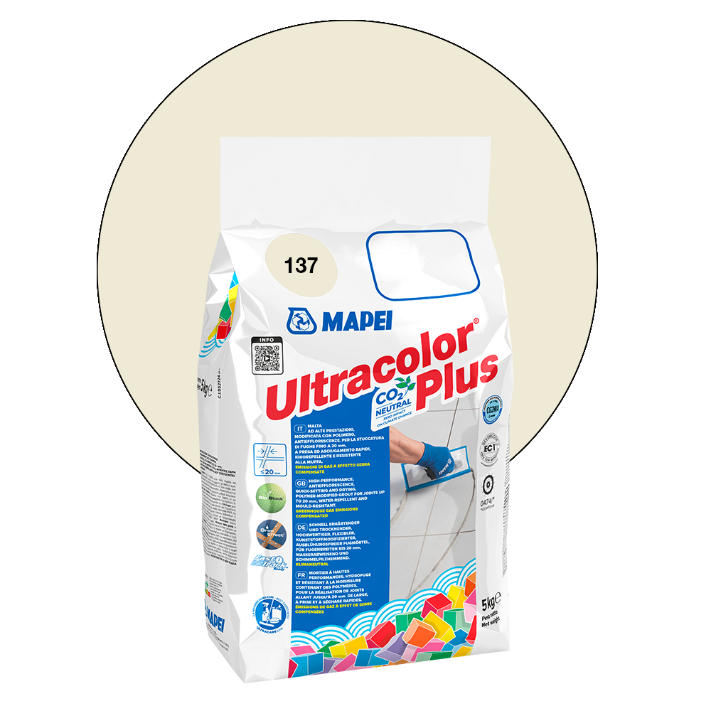Fogmassa MAPEI Ultracolor Plus 137 Caraibi 5kg