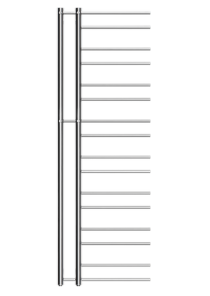 TJOLÖHOLM Krom / Grundversion / 1540 x 500 mm