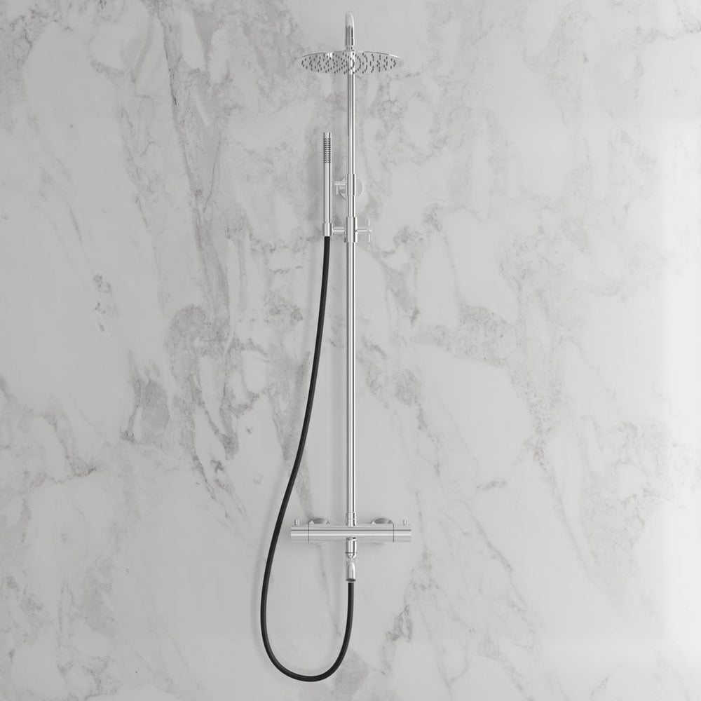 Takduschset Scandtap Steel Pleasure 3 Med Badkarspip