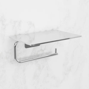 Toalettpappershållare Scandtap Steel Style Med Hylla