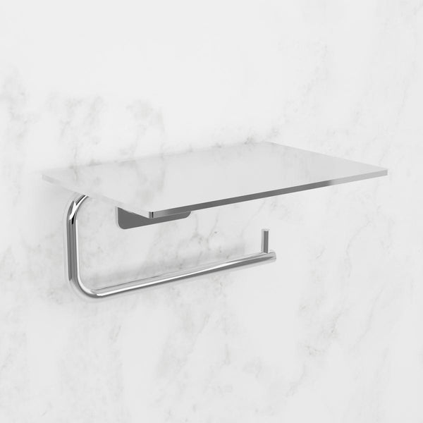 Toalettpappershållare Scandtap Steel Style Med Hylla