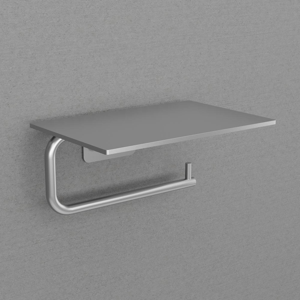 Toalettpappershållare Scandtap Steel Style Med Hylla