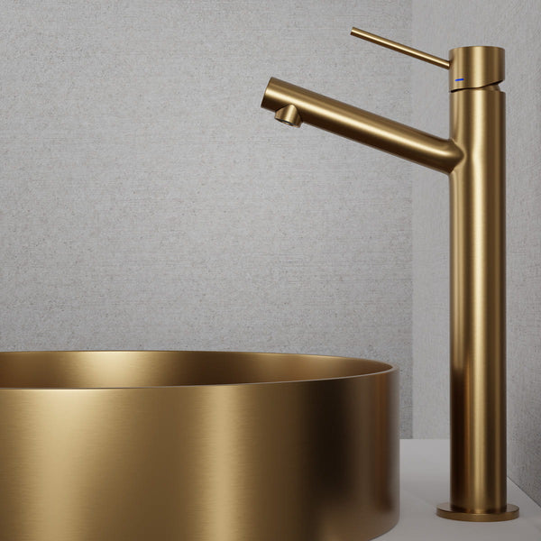 Tvättställsblandare Scandtap Steel Vector Hög