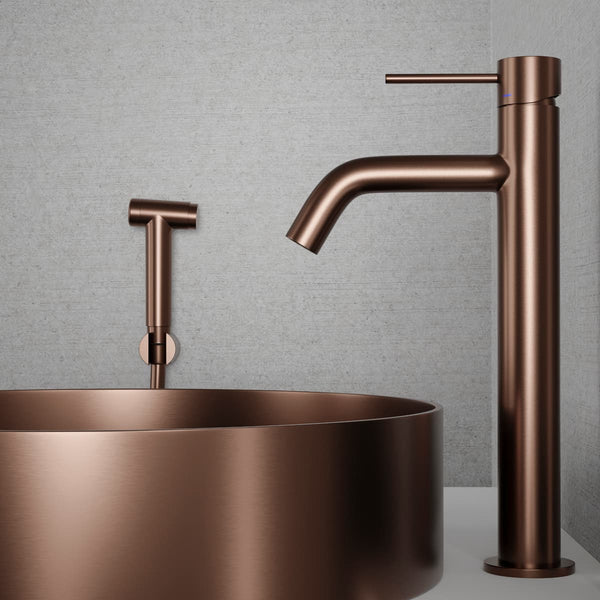 Tvättställsblandare Scandtap Steel Voyage B Hög Med Bidédusch