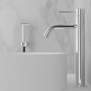 Tvättställsblandare Scandtap Steel Voyage B Hög Med Bidédusch