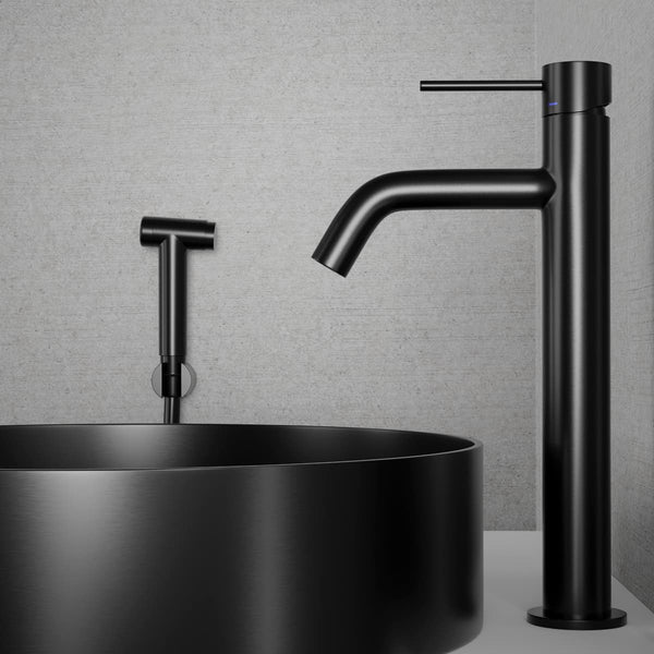 Tvättställsblandare Scandtap Steel Voyage B Hög Med Bidédusch