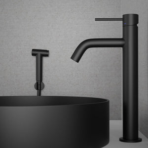 Tvättställsblandare Scandtap Steel Voyage B Hög Med Bidédusch